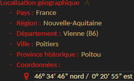 Localisation géographique