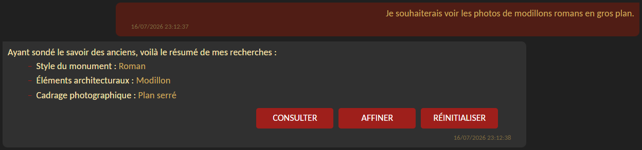Exemple de réponse IA